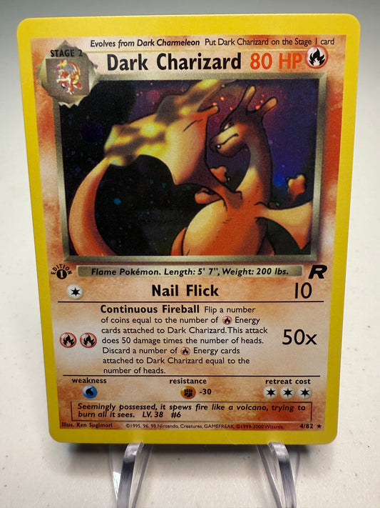 Dark Charizard 4/82 1st Edition Holo Rare High Quality Replica